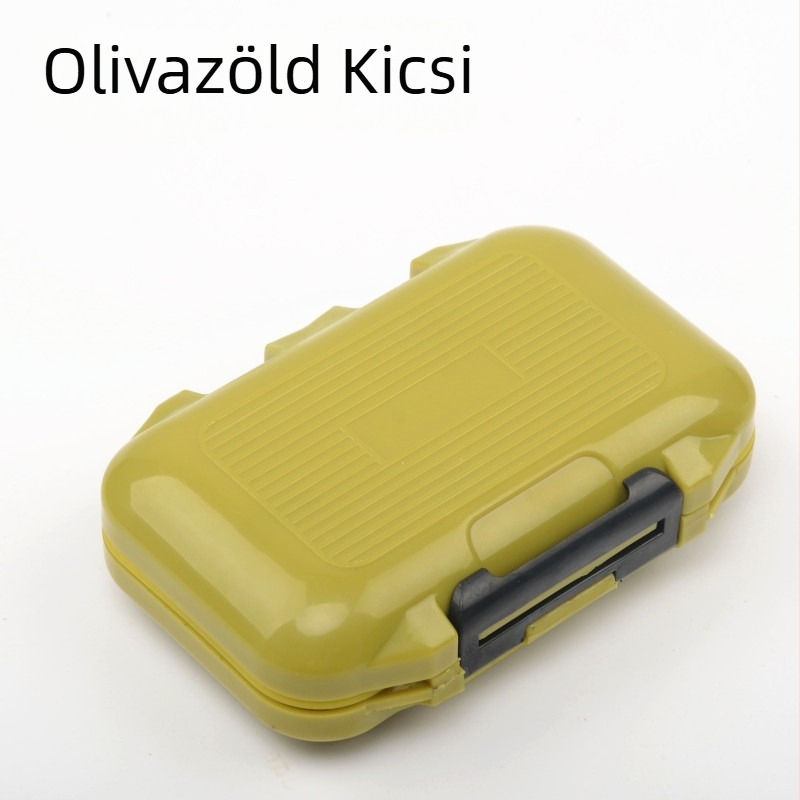 Műanyag horgász tartozék doboz, rekeszek csalikhoz és alkatrészekhez