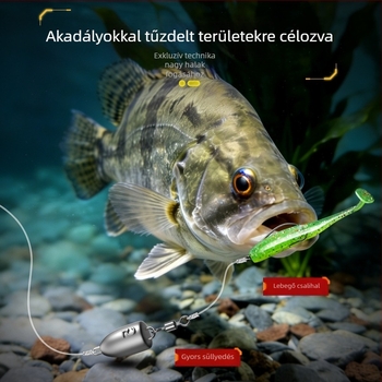 Carlo horgászfelszerelés-készlet: Texas rig kiegészítővel, crank horog, puha csalikat és műcsalik