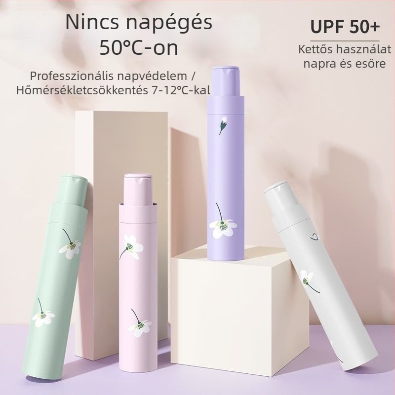 Tíz bordás, nagy esernyő két személyre, esőre és napra, megerősített, tartós, összecsukható UV-védelem, friss stílus
