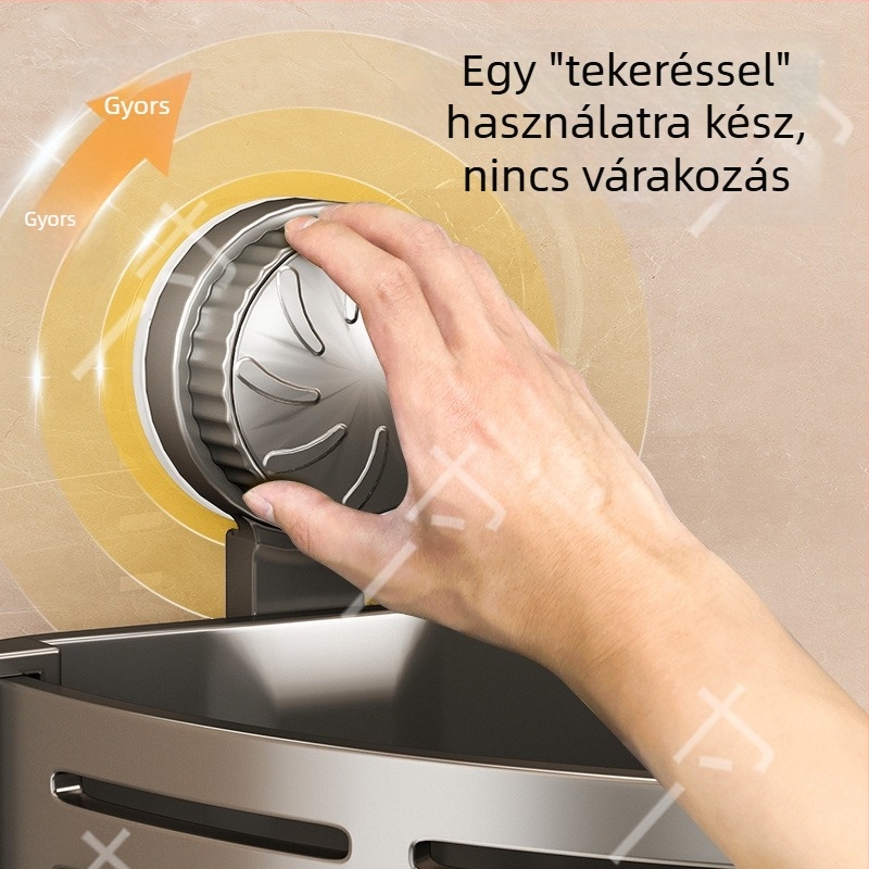 Fali rögzítésű, szívóval rögzített háromszög alakú tárolópolc fürdőszobába és a konyhába