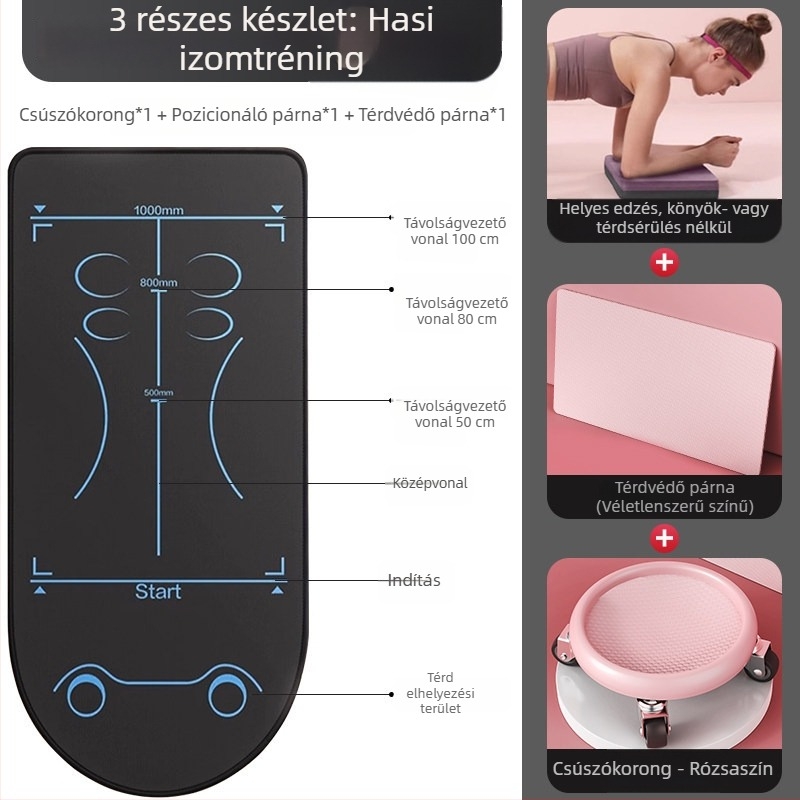 Hasizom-edzésre szánt csúszkás korong – csendes otthoni edzőeszköz