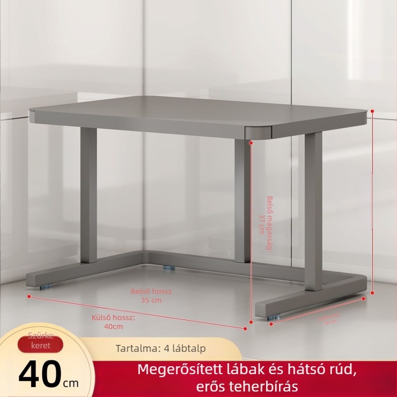 Két szintes, multifunkcionális asztali tároló állvány rozsdamentes acélból, sütő- és mikrohullámú sütő tároló, rizsfőző és fűszerek részére