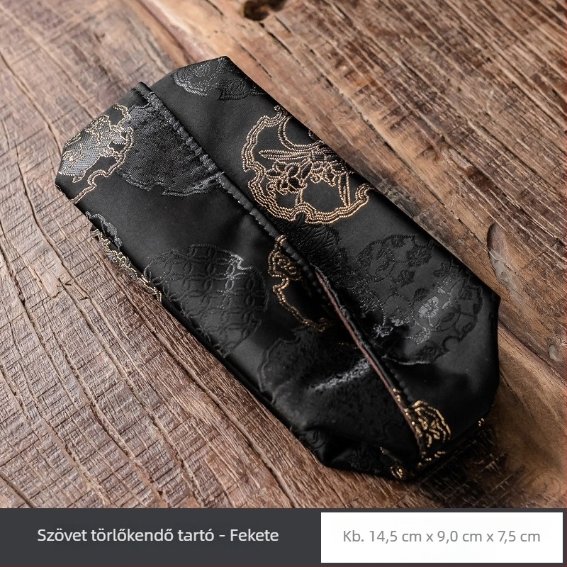 Kézzel készített brokád szalvétatartó textil borítással, kínai stílusú asztali dekoráció