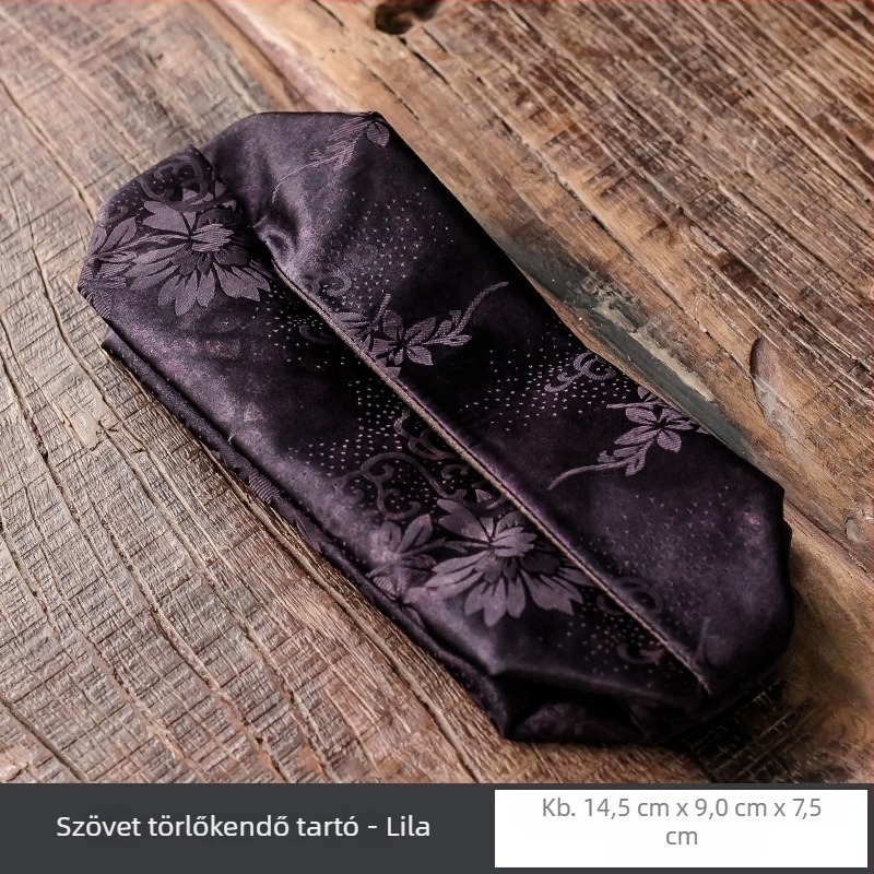 Kézzel készített brokád szalvétatartó textil borítással, kínai stílusú asztali dekoráció