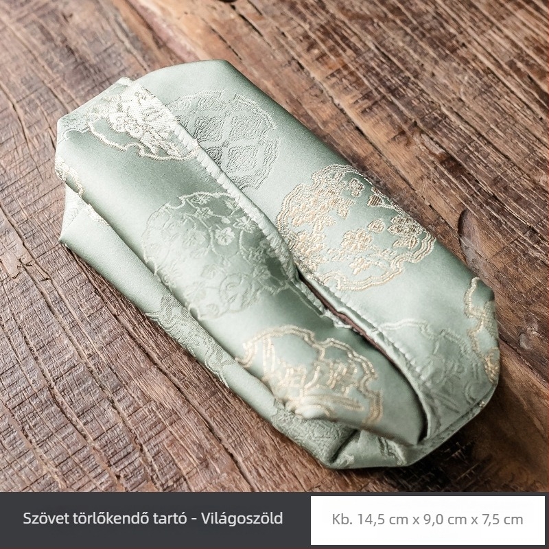 Kézzel készített brokád szalvétatartó textil borítással, kínai stílusú asztali dekoráció