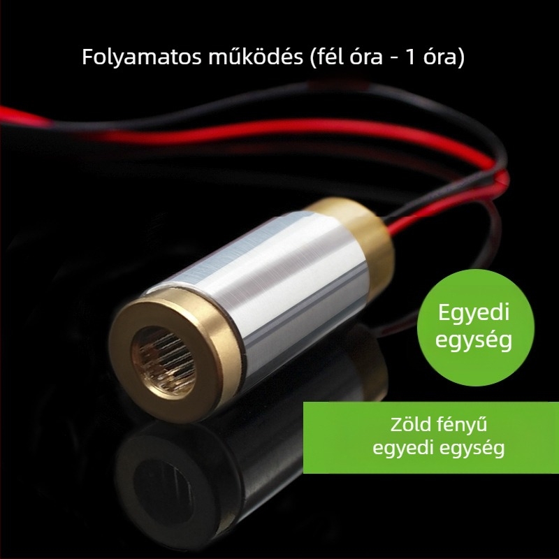 Magas teljesítményű zöld vonalas lézer 400 mW, állítható pontszerű sugárzó modul ipari pozicionáláshoz
