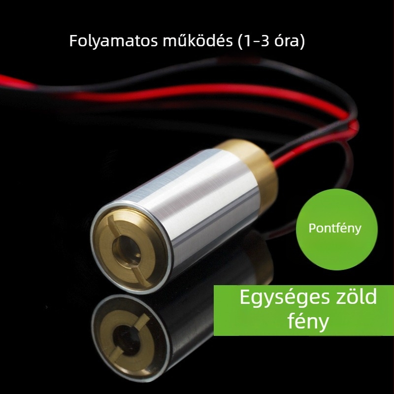 Magas teljesítményű zöld vonalas lézer 400 mW, állítható pontszerű sugárzó modul ipari pozicionáláshoz
