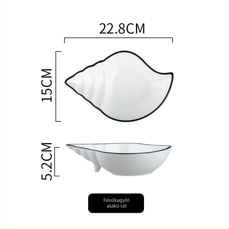 Porcelánból készült osztott tál több rekesszel, elérhető két- és háromrekeszes kialakításban; gyümölcstál és gyermekeknek való reggelizőtál.