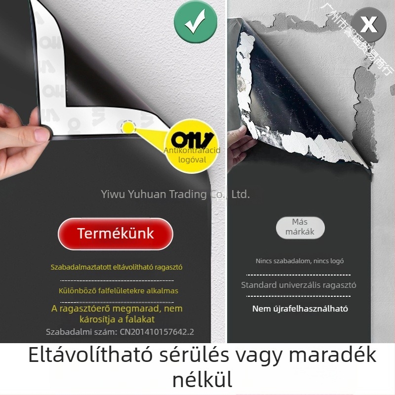 Keret nélküli, kétoldalas üveg mágneses falitábla fényképes falhoz, hűtőmágneses kijelző, krétatábla és fehér tábla dekoráció