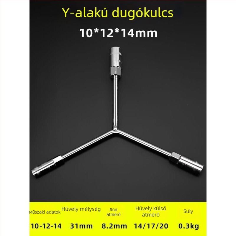 Y alakú külső hatszögletű socket kulcs, egylapos multifunkcionális hordozható eszköz autójavításhoz