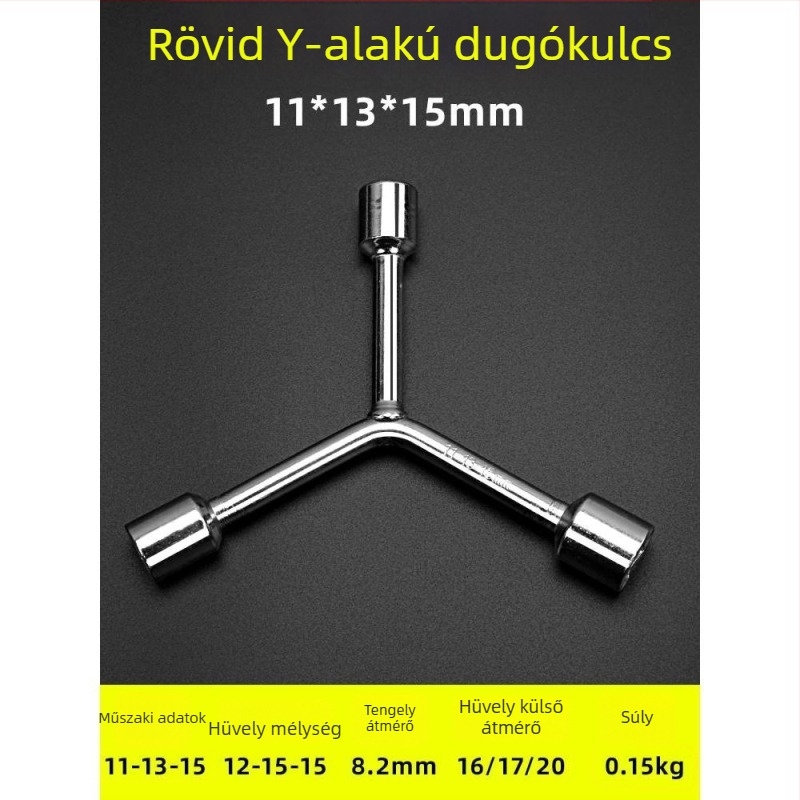 Y alakú külső hatszögletű socket kulcs, egylapos multifunkcionális hordozható eszköz autójavításhoz
