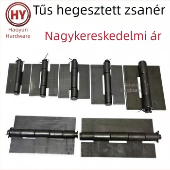 Szerelt vas zsanér csappal és leszerelhető csaplemez, lyuk nélküli síknyitású zsanér