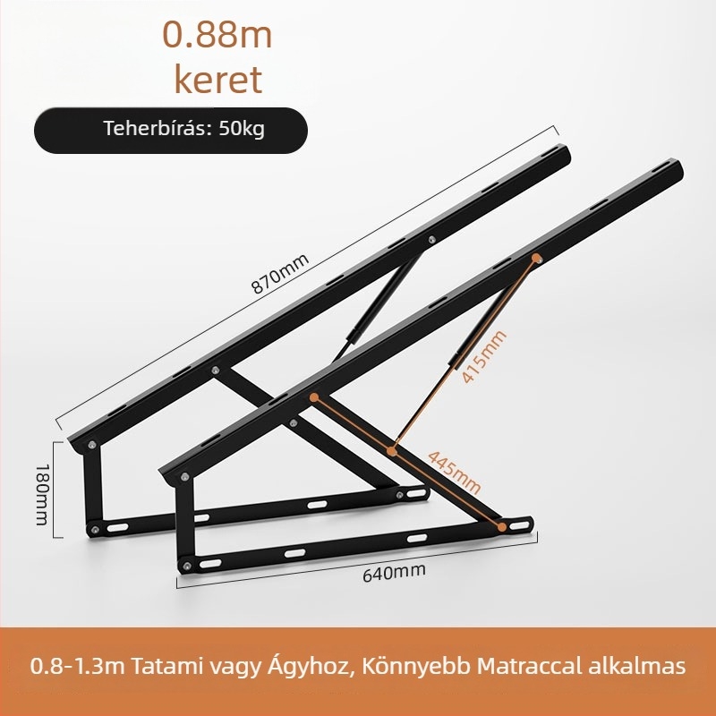 Tatami ágyakhoz gázrugók, lamellás keretekhez hidraulikus tartórudak, pneumatikus ágynemelők