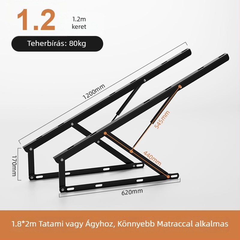 Tatami ágyakhoz gázrugók, lamellás keretekhez hidraulikus tartórudak, pneumatikus ágynemelők
