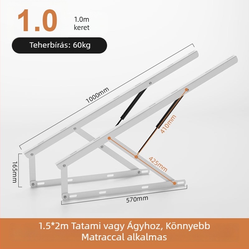 Tatami ágyakhoz gázrugók, lamellás keretekhez hidraulikus tartórudak, pneumatikus ágynemelők