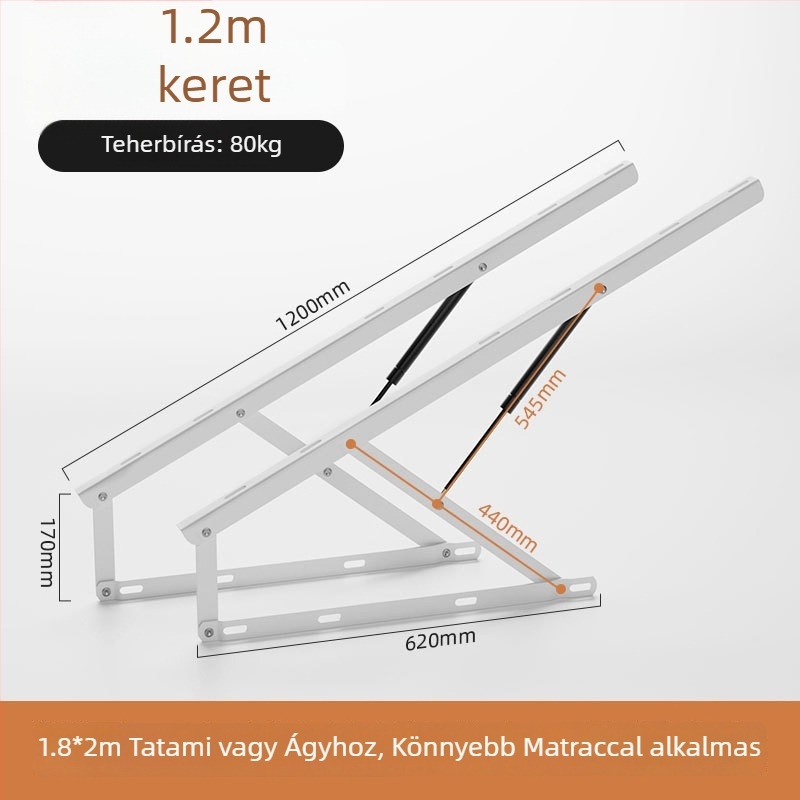 Tatami ágyakhoz gázrugók, lamellás keretekhez hidraulikus tartórudak, pneumatikus ágynemelők