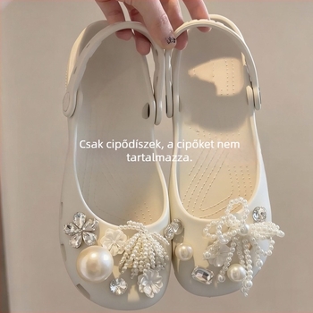 Balettcipő charmok és díszek Crocshoz DIY kristályos rhinestones kiegészítők