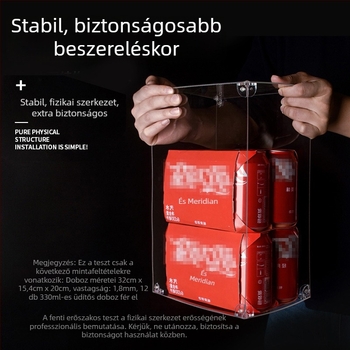 Porszívómentes akril kiállító doboz 21367 Tintin kalandjai: Holdrakéta