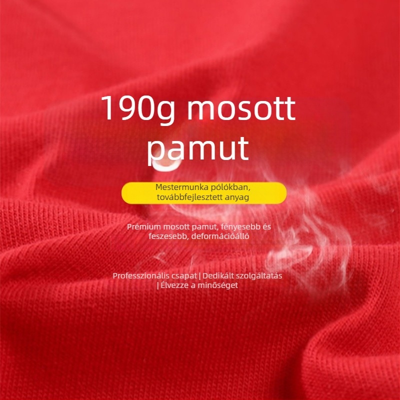 100% pamut póló egyedi nyomással osztálytalálkozóra, csapat- és sporteseményekhez, vállalati reklámhoz