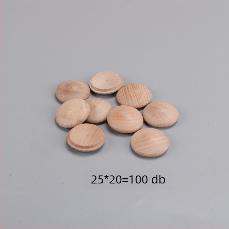 Lépcsőkorlát fából készült fedél, 40×35 mm, dekoratív tömörfa fedél, csavarfurat fedő