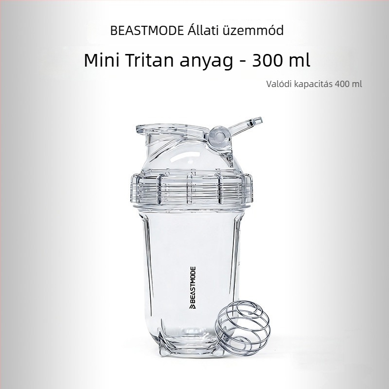Fitnesz shaker pohár, hőálló fehérje shaker, tejshake keverő és vízkeverő, nyári használatra