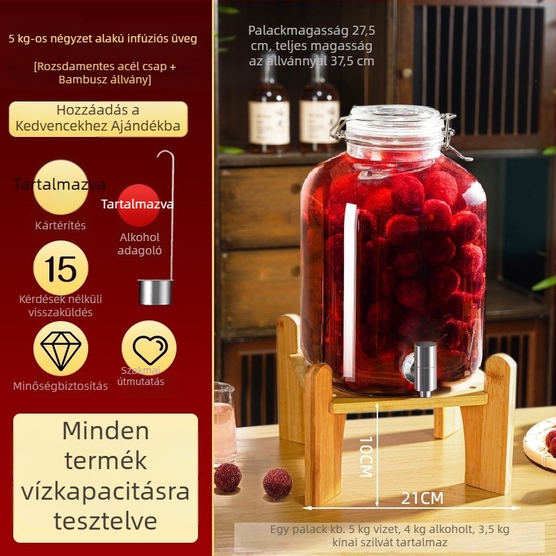 Üvegek bor fermentálásához, üres üvegek házi gyümölcsbornak, zárható boros tartályok