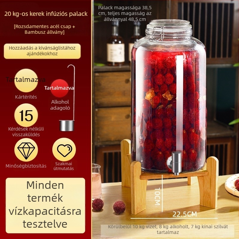 Üvegek bor fermentálásához, üres üvegek házi gyümölcsbornak, zárható boros tartályok