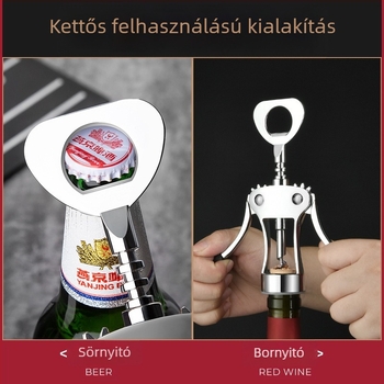 Tianxi rozdsmentes acélból készült, multifunkcionális bor- és sörnyitó készlet, személyre szabott otthoni használatra