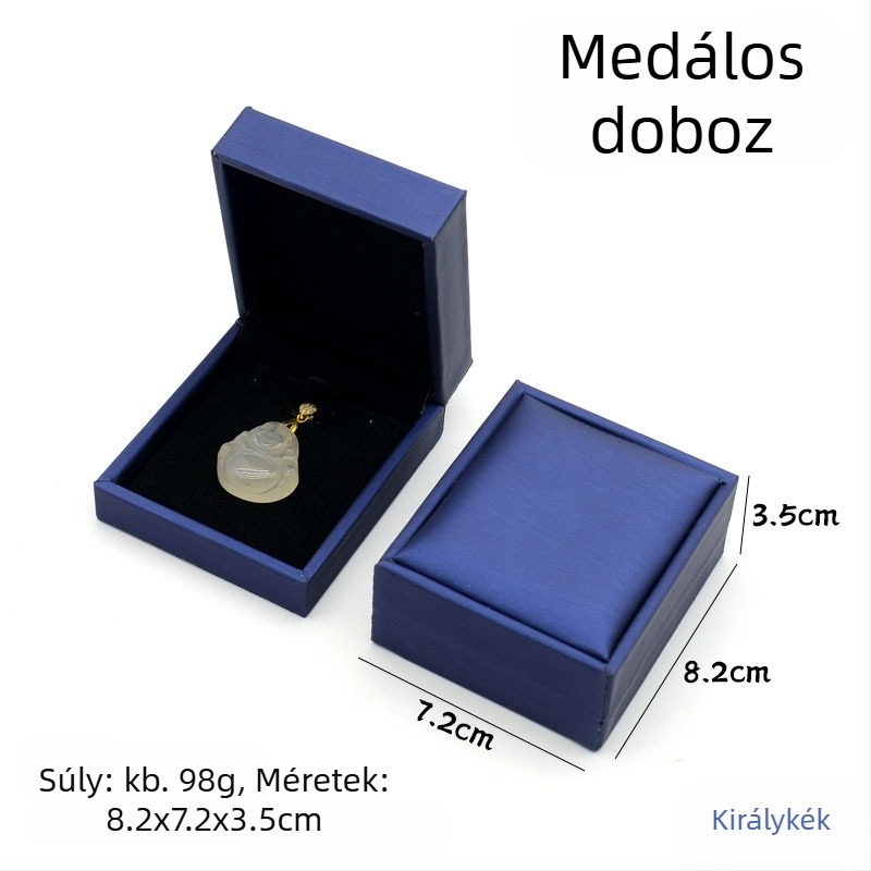 Texturált PU bőr ékszerdoboz gyűrűknek, nyakláncoknak, fülbevalóknak, karkötőknek és medáloknak