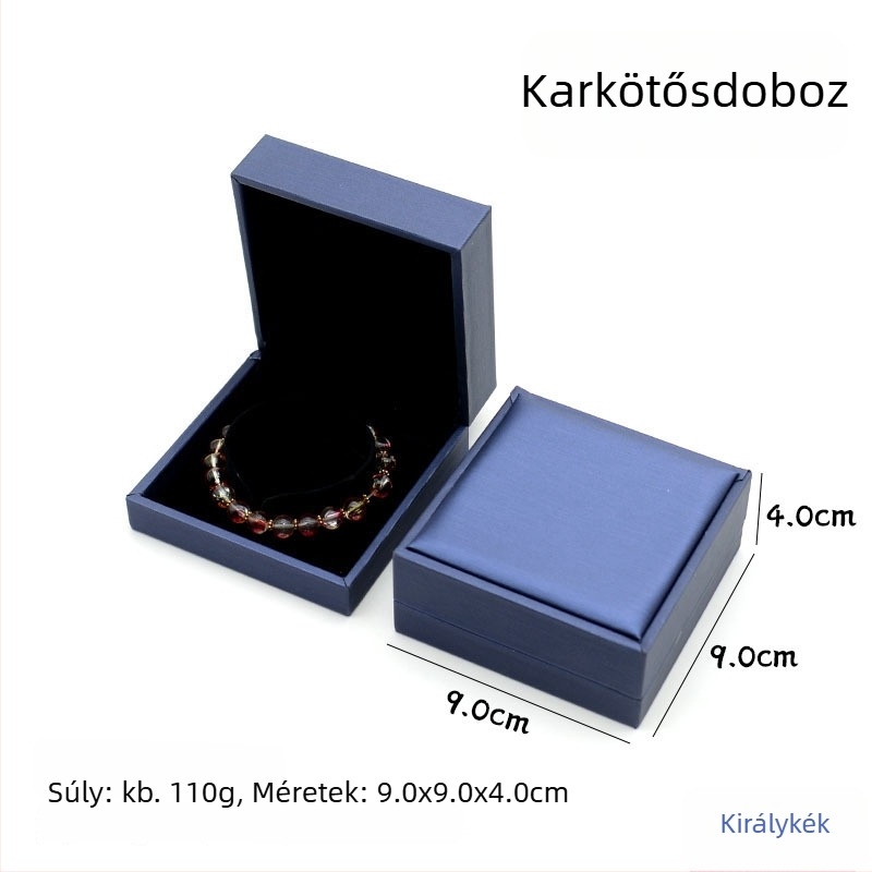 Texturált PU bőr ékszerdoboz gyűrűknek, nyakláncoknak, fülbevalóknak, karkötőknek és medáloknak