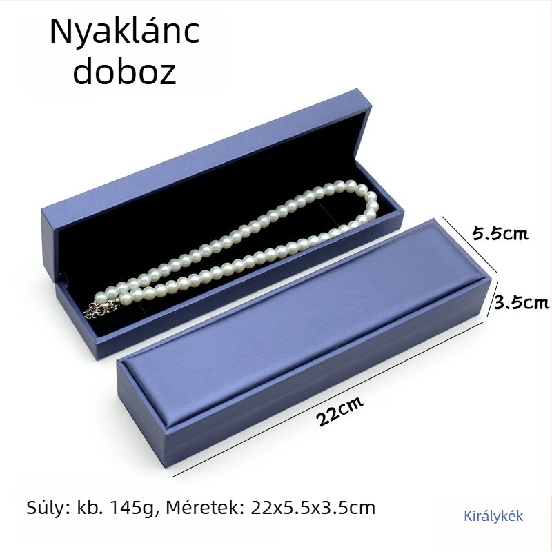 Texturált PU bőr ékszerdoboz gyűrűknek, nyakláncoknak, fülbevalóknak, karkötőknek és medáloknak