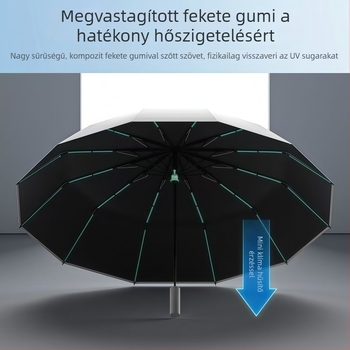 60-ágú automata napernyő, megnagyobbított és megvastagodott, UV védelem, kettős használat napsütésre és esőre, testre szabható