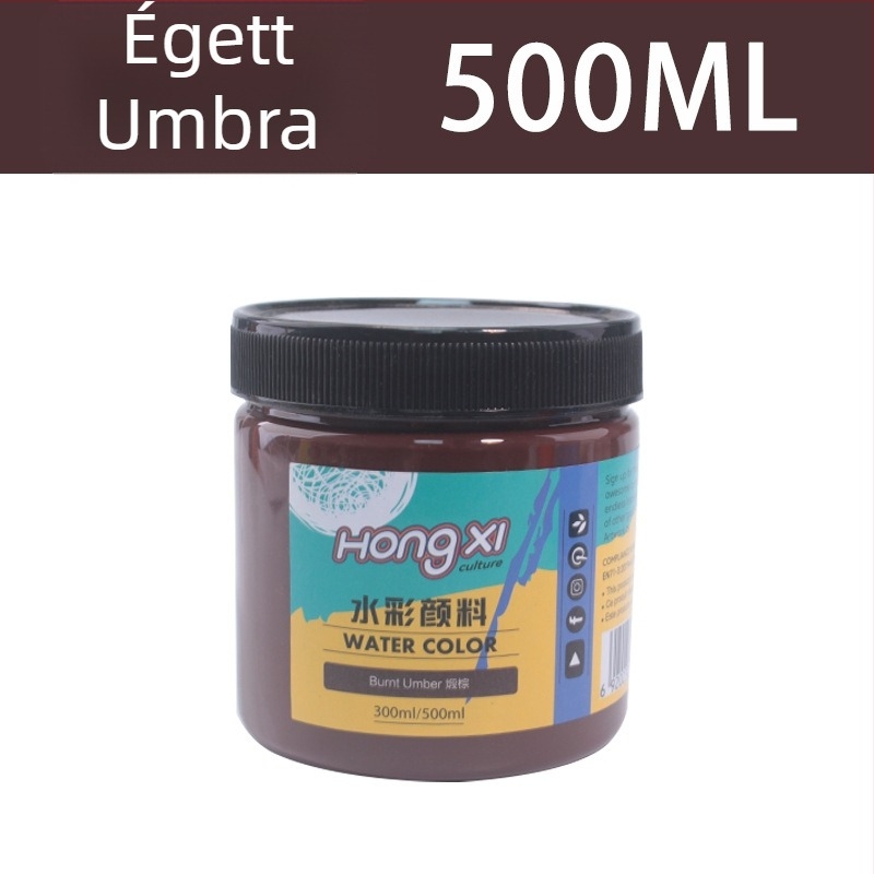 500 ml-es üveg akvarell- és gouache festék kezdőknek, 24 szín