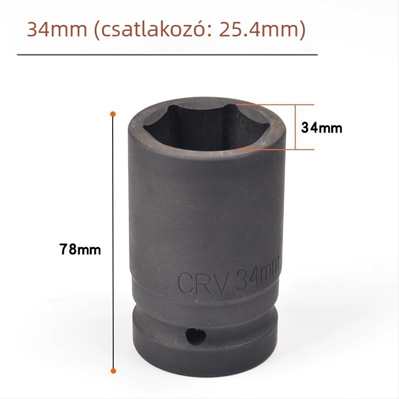 Masszív pneumatikus villáskulcs-készlet, 1 hüvelyk / 25 mm interfésszel