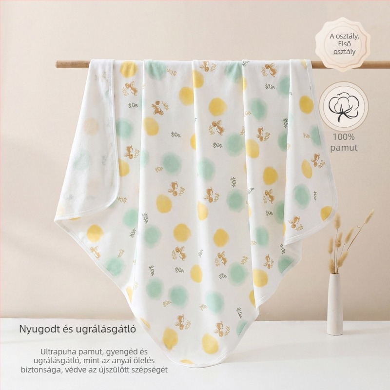 Újszülött babát beburkoló kendő, 100% pamut, vékony, tavasz–nyár