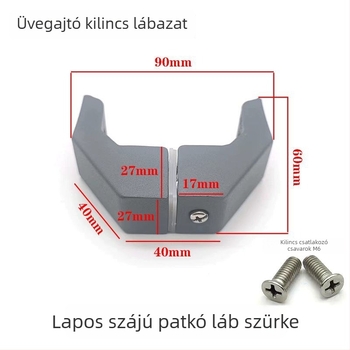 Rozsdamentes acélból készült tolóajtó fogantyú-kiegészítő, négyzetes cső, kefés felület