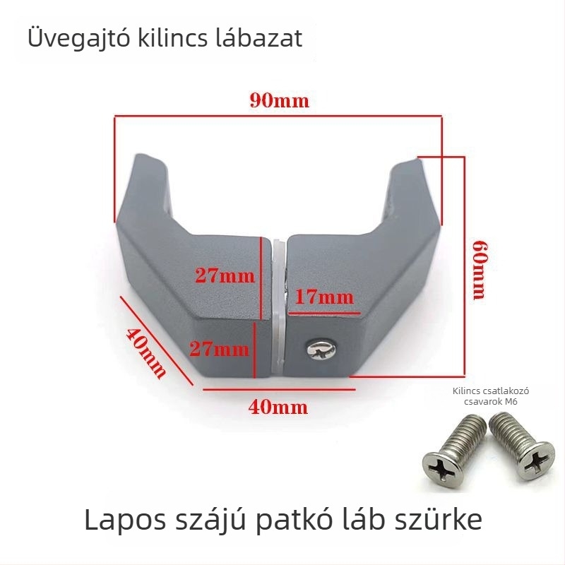 Rozsdamentes acélból készült tolóajtó fogantyú-kiegészítő, négyzetes cső, kefés felület