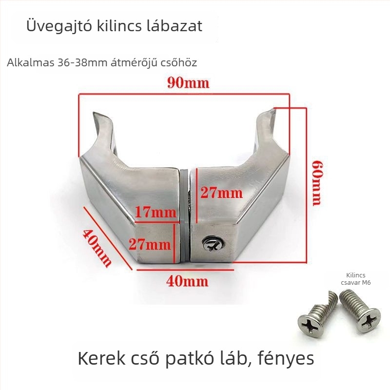 Rozsdamentes acélból készült tolóajtó fogantyú-kiegészítő, négyzetes cső, kefés felület