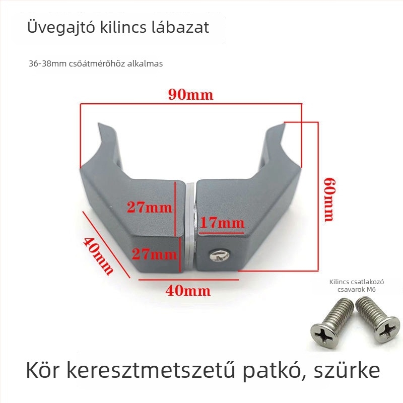 Rozsdamentes acélból készült tolóajtó fogantyú-kiegészítő, négyzetes cső, kefés felület
