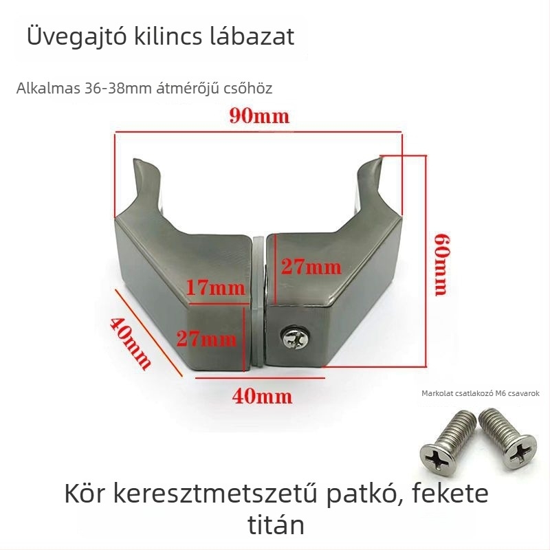 Rozsdamentes acélból készült tolóajtó fogantyú-kiegészítő, négyzetes cső, kefés felület