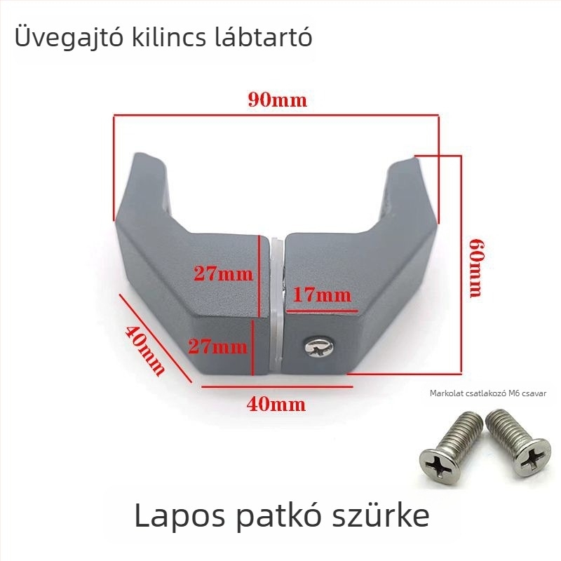 Rozsdamentes acélból készült tolóajtó fogantyú-kiegészítő, négyzetes cső, kefés felület