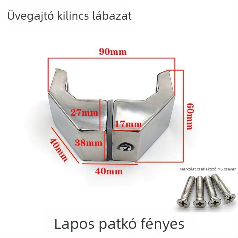 Rozsdamentes acélból készült tolóajtó fogantyú-kiegészítő, négyzetes cső, kefés felület