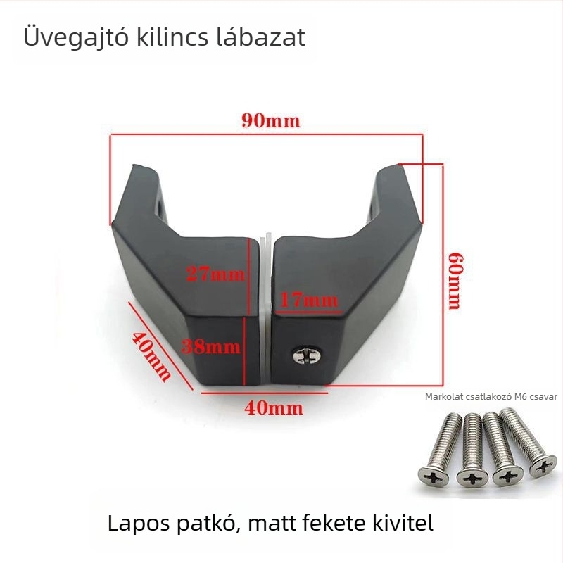 Rozsdamentes acélból készült tolóajtó fogantyú-kiegészítő, négyzetes cső, kefés felület