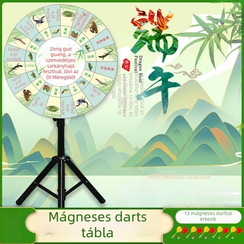 Öt mérges lövéshez mágneses darts kerék, Dragon Boat Festival játék kellék, Szerencsekerék, Csapatépítés