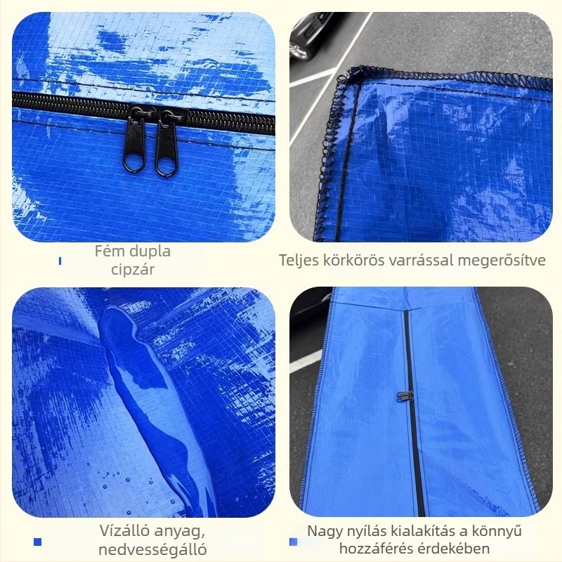 Matrac csomagoló táska – vízálló fogantyúval és cipzárral, mozgáshoz
