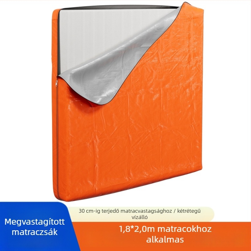 Matrac csomagoló táska – vízálló fogantyúval és cipzárral, mozgáshoz