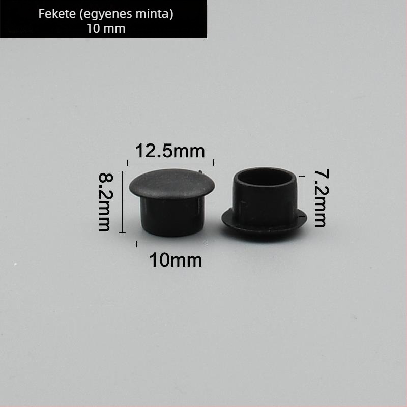12 mm dekoratív dugófej, 8 mm-es csavarfedél – műanyag falnyílásfedő