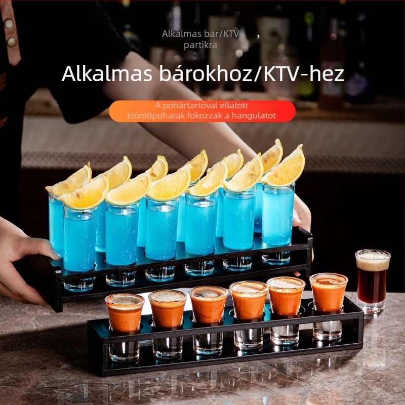 Bullet Cup shot pohárkészlet B-52 koktél pohárral és bárpoharakkal
