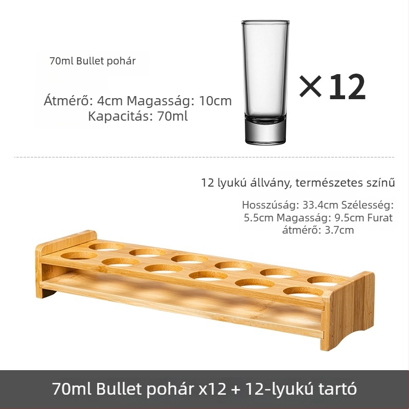 Bullet Cup shot pohárkészlet B-52 koktél pohárral és bárpoharakkal