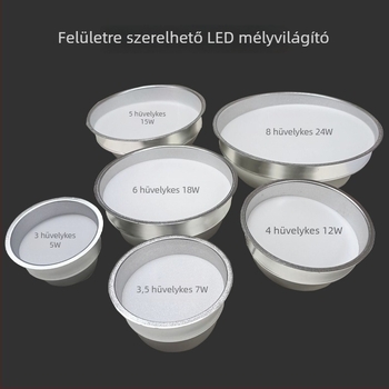 LED cserefényforrás beépített lefelé irányuló lámpához, 4–6 hüvelyk méretű